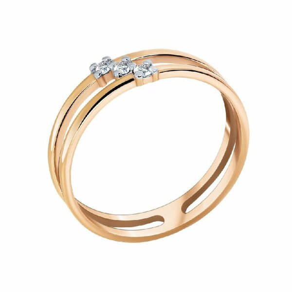 Золотое кольцо с&nbsp;бриллиантом