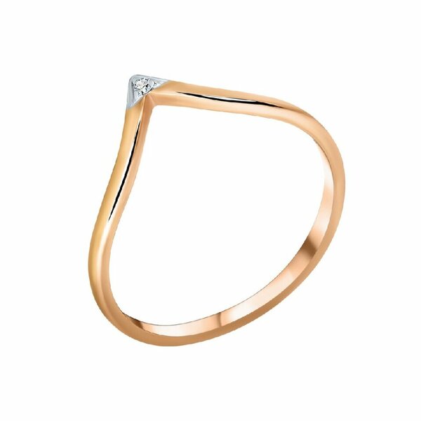 Золотое кольцо с&nbsp;бриллиантом