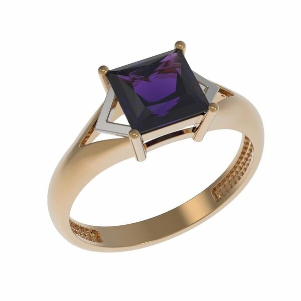 Золотое кольцо с&nbsp;аметистом