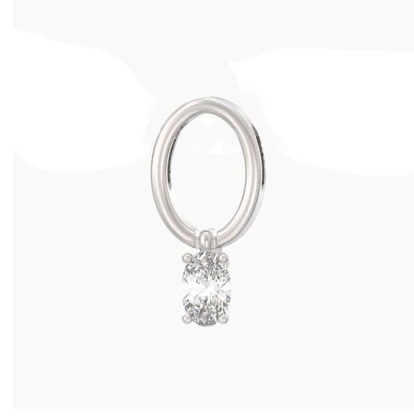 Серебряный подвес с&nbsp;фианитом