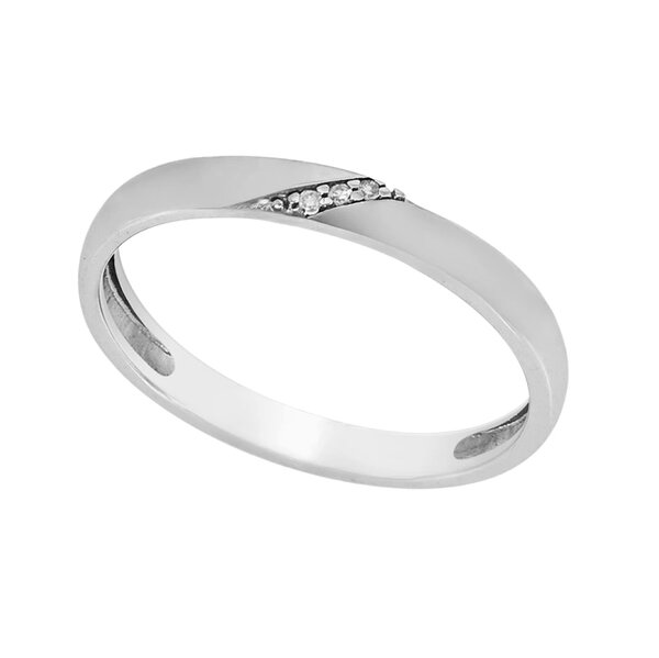 Серебряное кольцо с&nbsp;бриллиантом