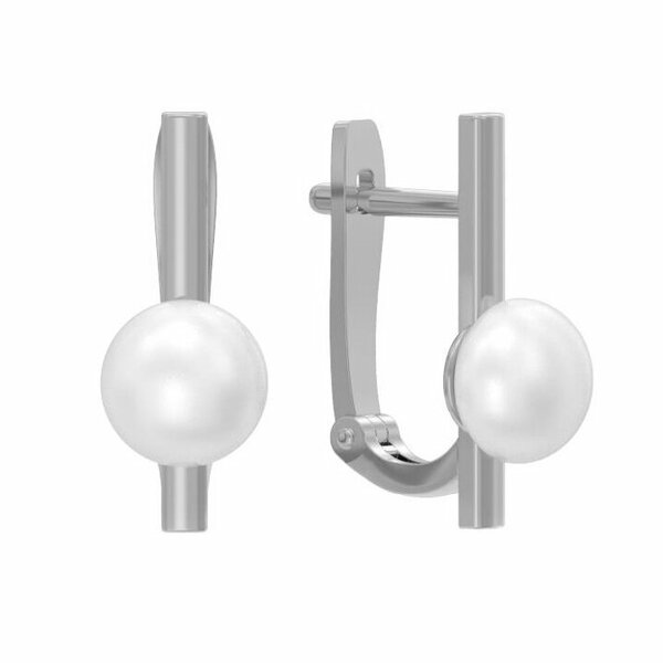 Золотые серьги с&nbsp;жемчугом культивированным