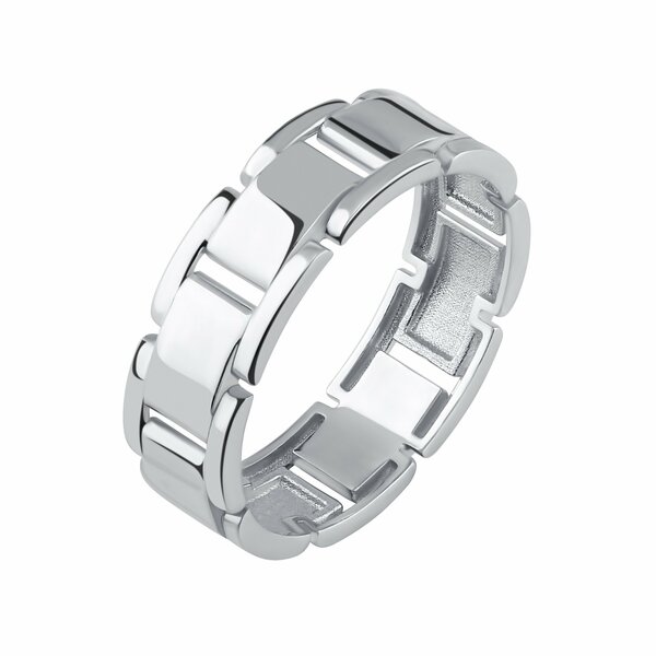 Серебряное кольцо без вставок