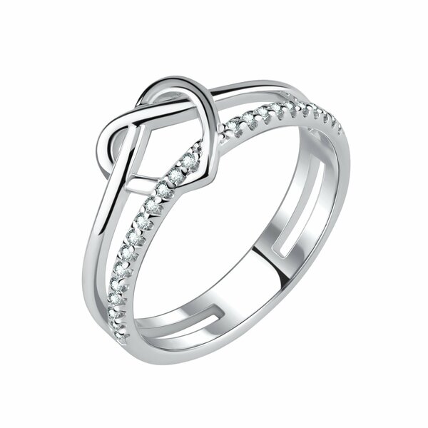 Серебряное кольцо с фианитом