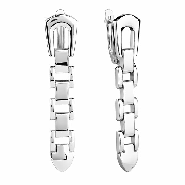 Серебряные серьги без вставок