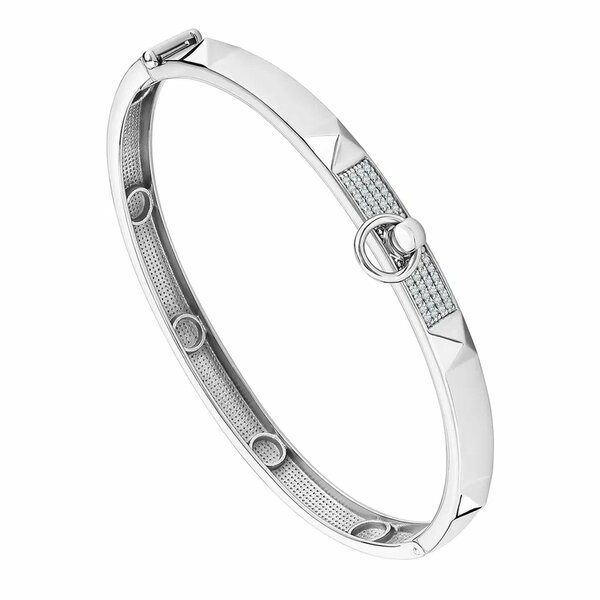 Серебряный браслет с фианитом