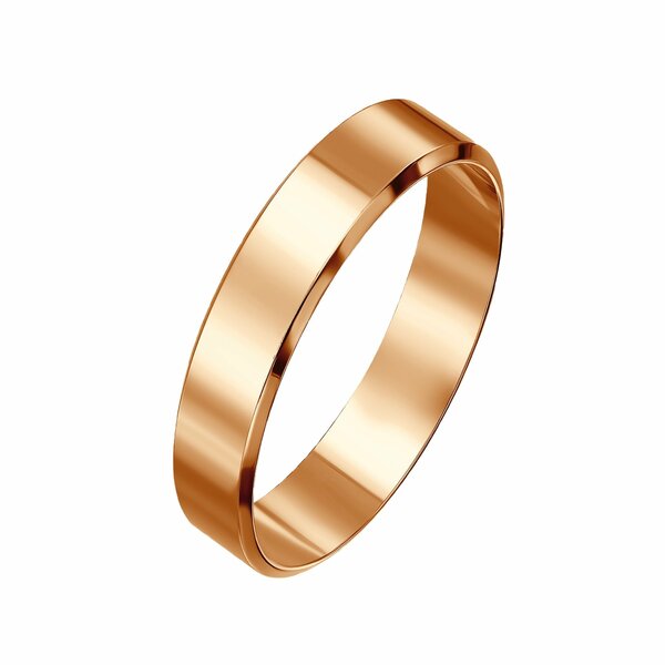Золотое обручальное кольцо без вставок