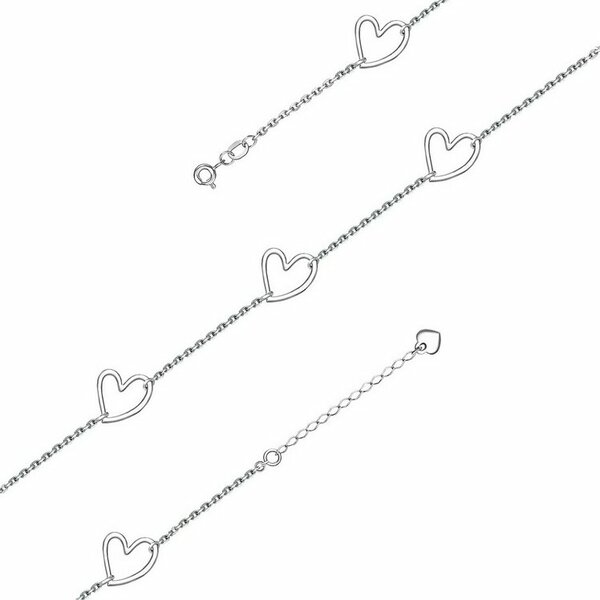 Серебряный браслет без вставок