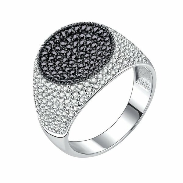 Серебряная печатка с&nbsp;фианитом