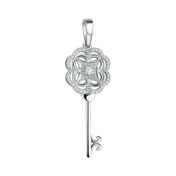 Серебряный подвес с&nbsp;фианитом
