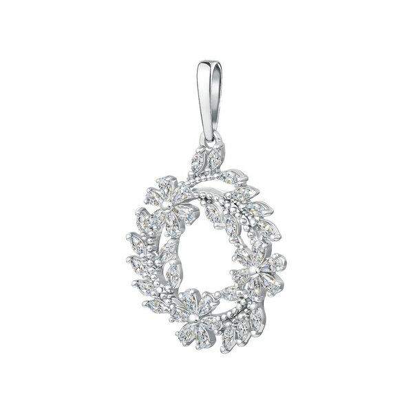 Серебряный подвес с&nbsp;фианитом