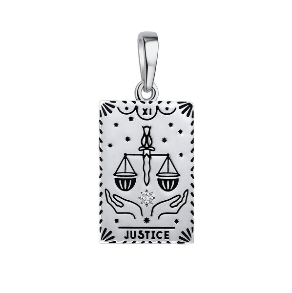 Серебряный подвес с&nbsp;фианитом