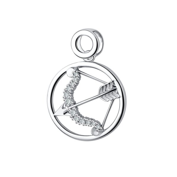 Серебряный подвес с&nbsp;фианитом