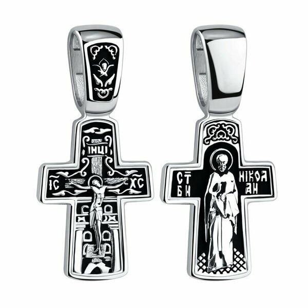 Серебряный крест без вставок