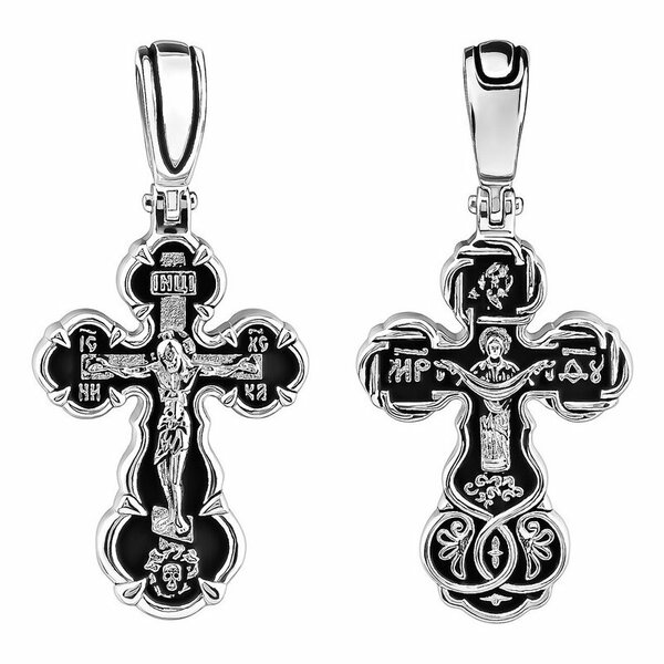 Серебряный крест без вставок