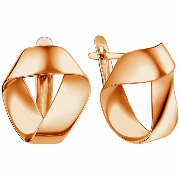 Золотые серьги без вставок