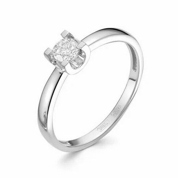 Золотое кольцо помолвочное с&nbsp;бриллиантом