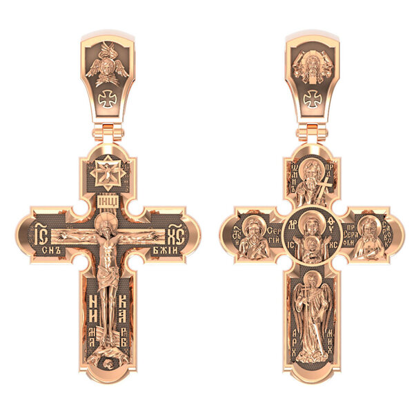 Золотой крест без вставок