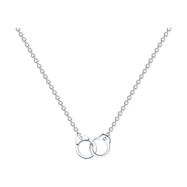 Серебряное колье без вставок