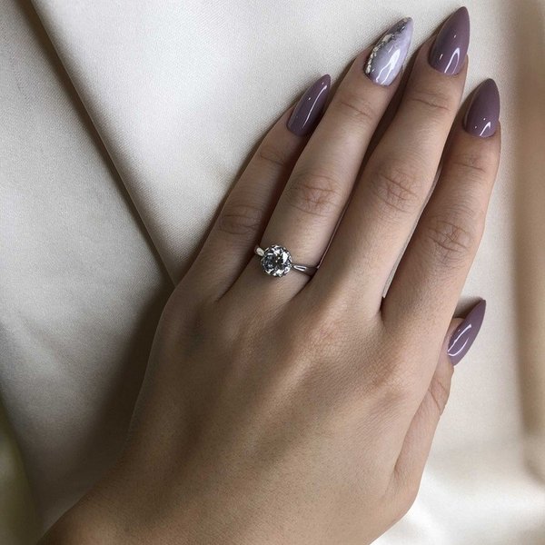 Серебряное кольцо с фианитом