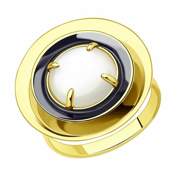 Серебряное кольцо с&nbsp;лунным камнем