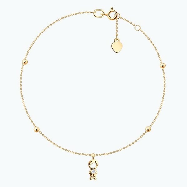 Золотой браслет с&nbsp;фианитом