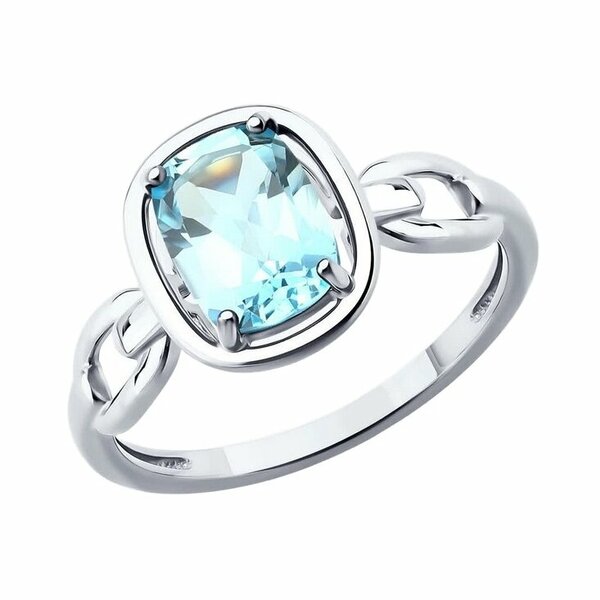 Серебряное кольцо с&nbsp;топазом