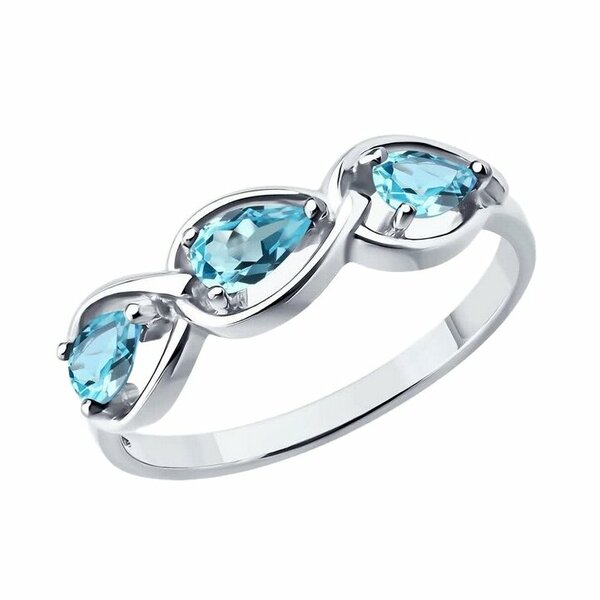 Серебряное кольцо с&nbsp;топазом