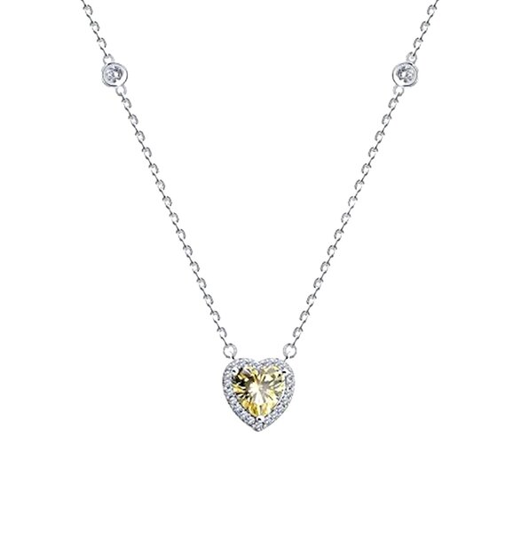 Серебряное колье с&nbsp;фианитом