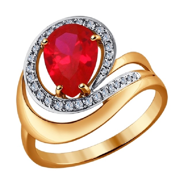 Золотое кольцо с рубином