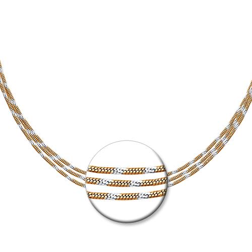 Серебряное колье с&nbsp;позолотой