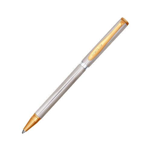 Серебряная ручка с позолотой