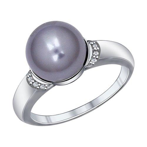 Серебряное кольцо с жемчугом