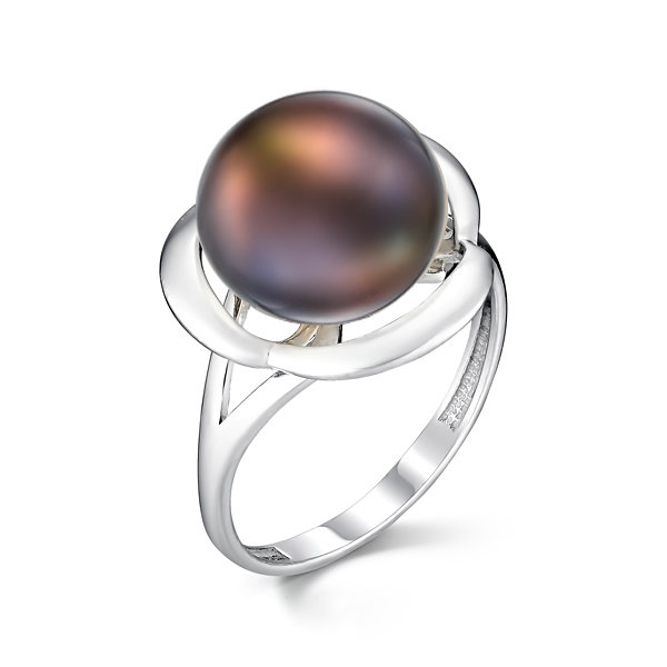 Серебряное кольцо с жемчугом культивированным