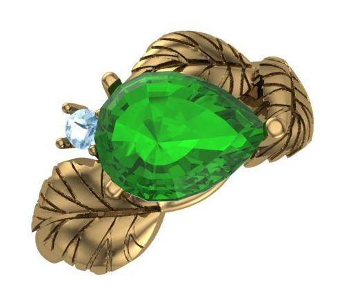 Серебряное кольцо с агатом зеленым