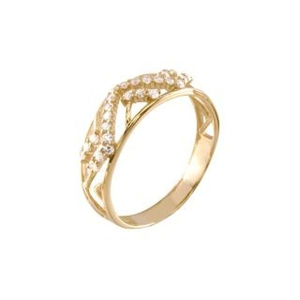 Золотое кольцо с цирконием