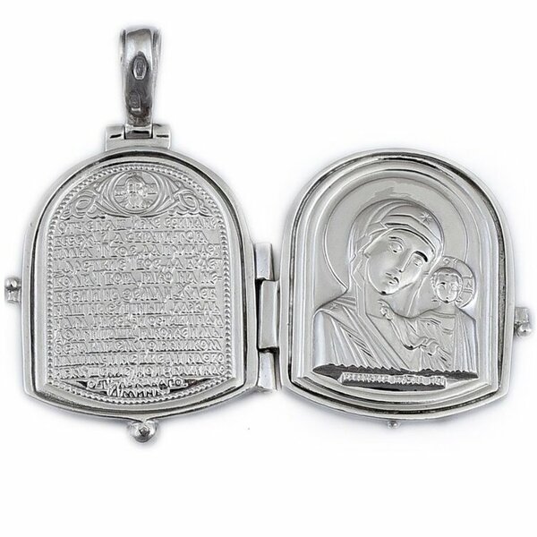 Серебряный мощевик без вставок