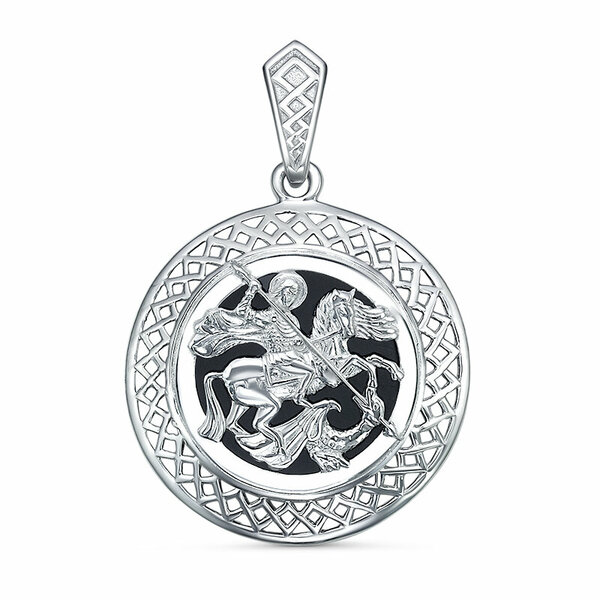 Серебряный подвес с агатом