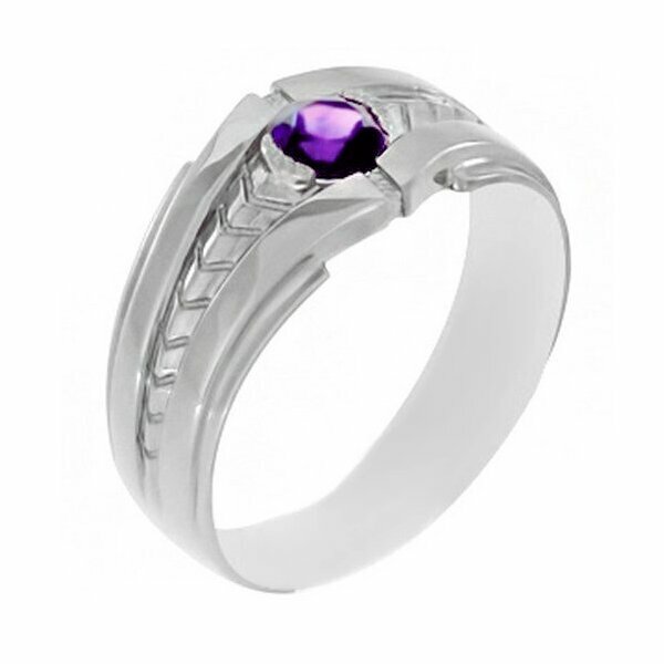 Серебряное кольцо с&nbsp;аметистом