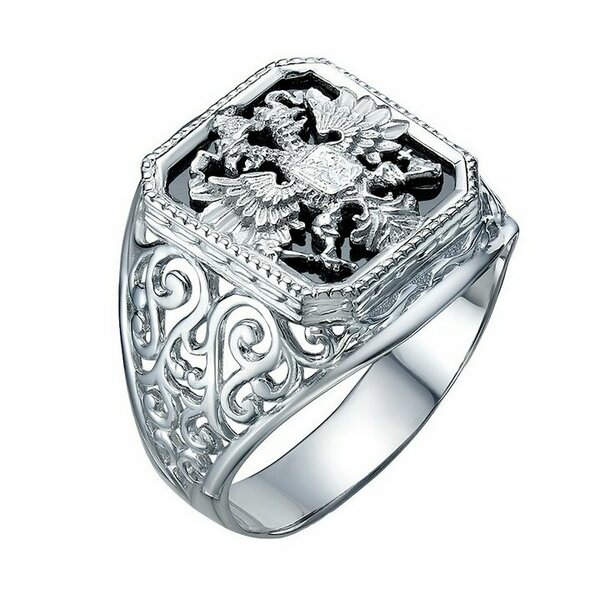 Серебряная печатка с&nbsp;фианитом