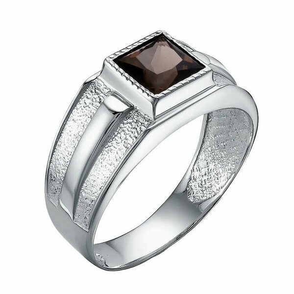 Серебряная печатка с&nbsp;раух-топазом