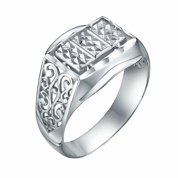 Серебряная печатка без вставок