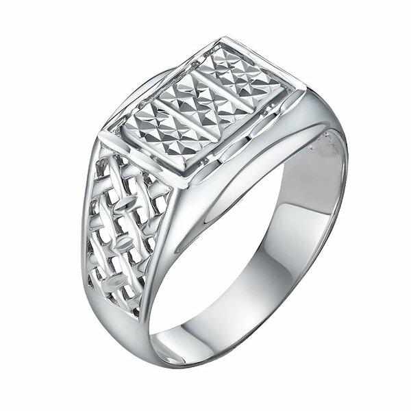 Серебряная печатка без вставок