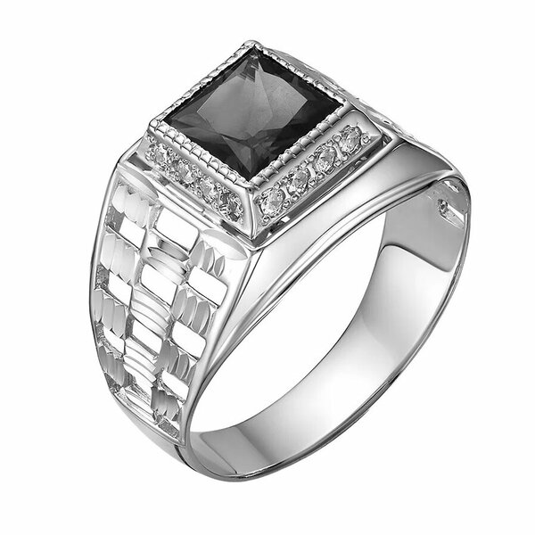 Серебряная печатка с&nbsp;фианитом