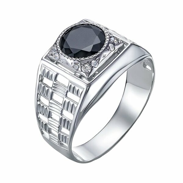 Серебряная печатка с&nbsp;фианитом