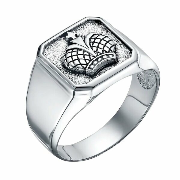 Серебряная печатка без вставок