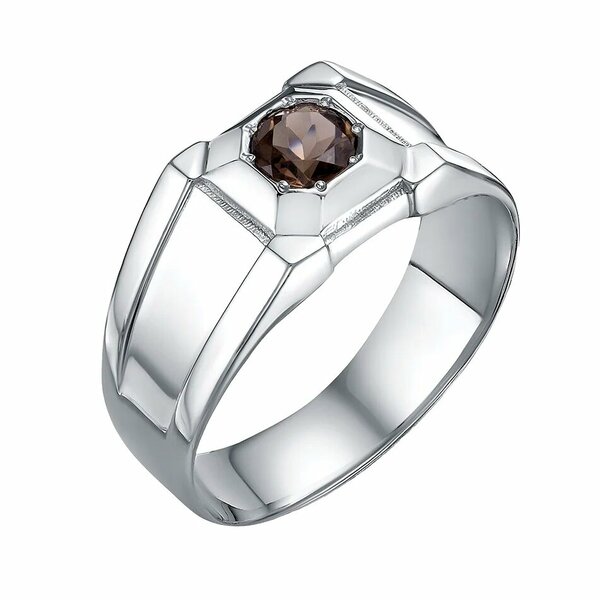 Серебряная печатка с&nbsp;раух-топазом