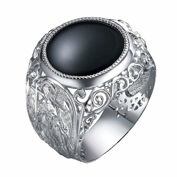 Серебряная печатка с&nbsp;фианитом