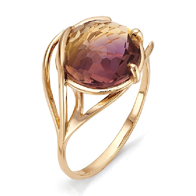 Золотое кольцо с&nbsp;аметрином