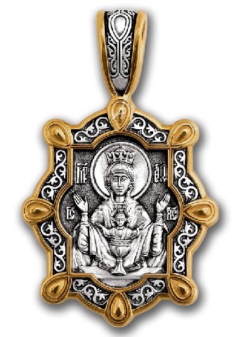 Серебряная икона с позолотой
